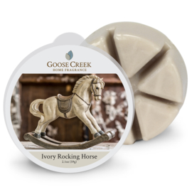 Ivory Rocking  Horse Goose Creek Candle 1 Wax Melt blokje