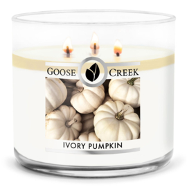 Ivory Pumpkin Goose Creek Candle® 3 Wick 411 gram