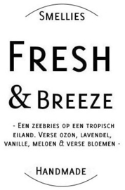 Fresh & Breeze  Smellies geurkaars  50 Branduren