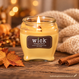 Caramel Donut geurkaars – houten knisperende lont Colonial Candle 425 gram