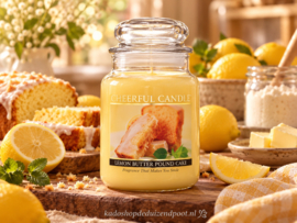 Lemon Butter Pound Cake Geurkaars Cheerful 2 wick 680 gram