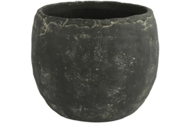 Countryfield Bloempot Marvin XXL Antraciet 25,5 cm – Old Look Aardewerk
