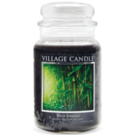 Black Bamboo Village Candle  Large Jar 170 Branduren