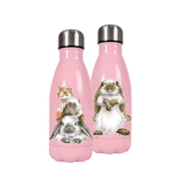 Wrendale Designs Waterfles Thermoskan 'Piggy in the Middle'' 260ml