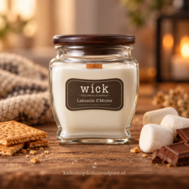 Lakeside Smores geurkaars – houten knisperende lont Colonial Candle 425 gram