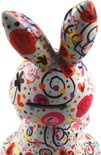 Pomme Pidou spaarpot Rabbit Millie Birds In Love Pastelblue