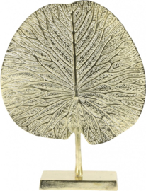 Ornament Metaal Leaf op voet  Goud 34x9x43 cm