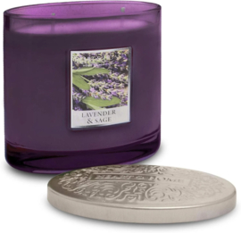 Lavender & Sage geurkaars Heart & Home® Ovaal 220 gram