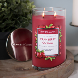Cranberry Cosmo Colonial Candle Classic Cilinder sojablend geurkaars 538 gram