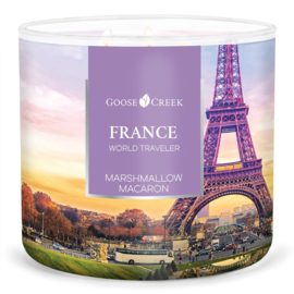 Marshmallow Macaron  Goose Creek Candle® France World Traveler  3 Wick