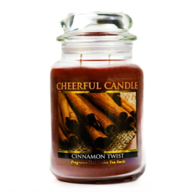 Cinnamon Twist geurkaars Cheerful Candle 2 lonten 680 gram