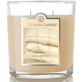 Cozy Cashmere Soja geurkaars ovaal  glas Colonial Candle 269 g