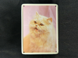 Perzisch Langhaar  Vintage Muurbordje metaal