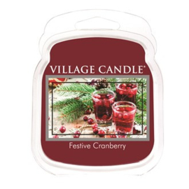 Festive Cranberry Village Candle Waxmelt