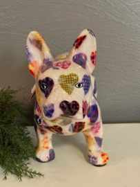 Pomme Pidou spaarpot  French Bulldog Jack  Beezzy Hearts Sheerwhite