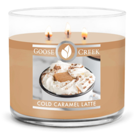 Cold Caramel Latte  Goose Creek Candle® 3 Wick 411 gram