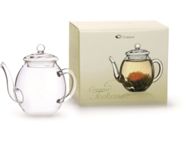 Theepot glas met deksel voor 500 ml 