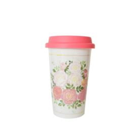 Isabelle Rose Travel Mug Alice with Silicon Sleeve 350ml