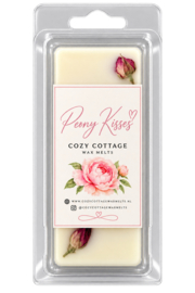 Peony Kisses waxmelt 65 gram sojawas Cozy Cottage