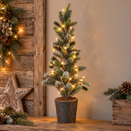 Boom Groen Frost LED in Pot – Home Society