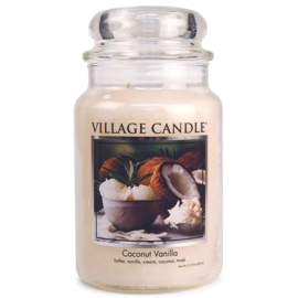 Coconut Vanilla Village Candle  Large Jar 170 Branduren