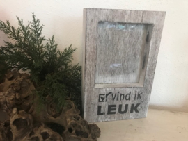 Fotolijst 'Vind ik leuk' Antique Grey – 22x14cm