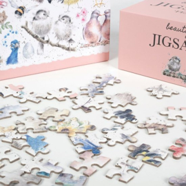 Jigsaw  Puzzel Wrendale Designs - Garden Birds Set 1000 stukjes