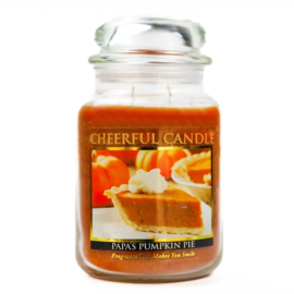 Papa's Pumpkin Pie Geurkaars Cheerful 2 wick 680 gram – 2 lonten
