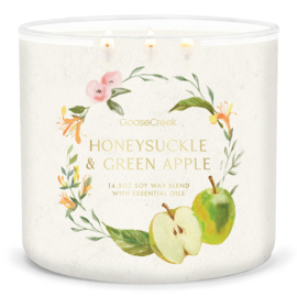 Honeysuckle & Green Apple Goose Creek Candle® 3 Wick 411 gram