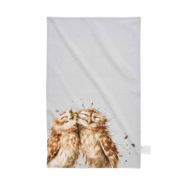 Wrendale Designs 'Birds of a Feather' Theedoek 45x74 cm (Uil)