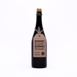 Fles Bier XL met tekst 'Bedankt'