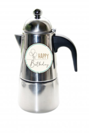 Koffie Percolator  Happy Birtday