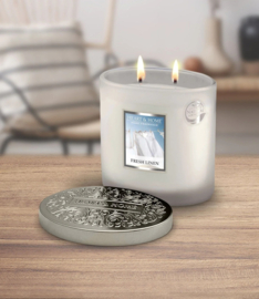 Fresh Linen  geurkaars Heart & Home® Ovaal 220 g