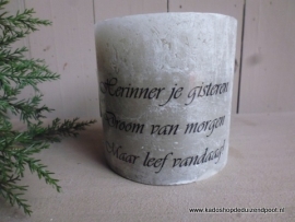 Taupe kaars Herinner je gister