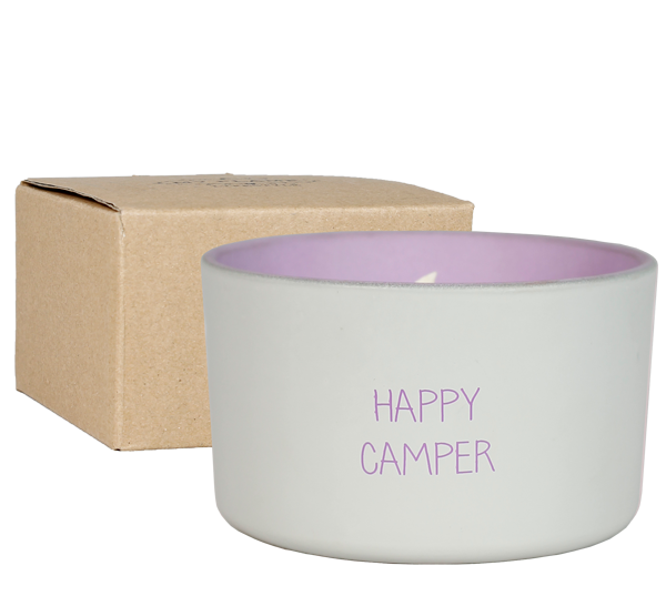 🕯️ Buitenkaars Happy Camper - Frisse geur voor lange zomeravonden