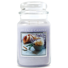 Lavender Vanilla Village Candle  Large Jar 170 Branduren