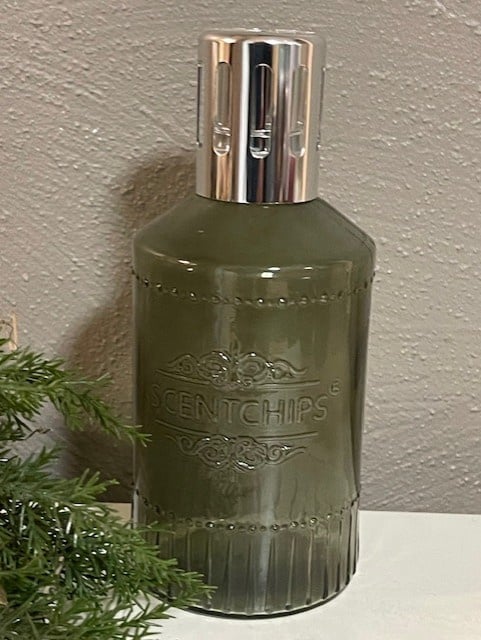 Scentchips® Scentoil lamp Cilinder Groen – stijlvolle oliebrander