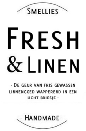 Fresh & Linen  Smellies geurkaars  50 Branduren