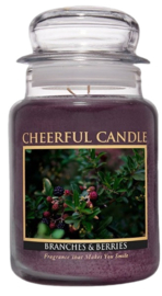 Branches & Berries Geurkaars Cheerful 2 wick 680 gr