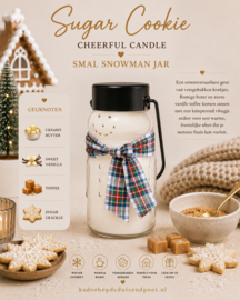 Sugar Cookie Baby Snowman Jar Cheerful Candle 283 gram