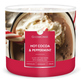 Hot Cocoa Peppermint Goose Creek Candle® 3 Wick 411 gram