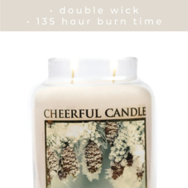 White Pinecone geurkaars Cheerful Candle 2 lonten 680 gram