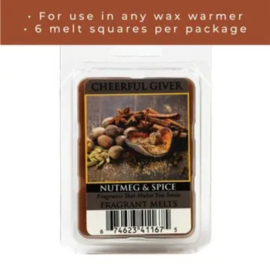 Nutmeg & Spice Waxmelt 68 gram Cheerful Giver