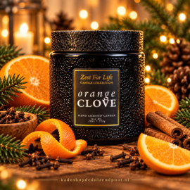 Orange Clove geurkaars – Zest For Life Cheerful Candle 2 lonten 794 gram