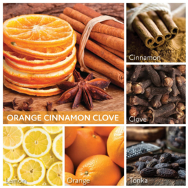 Orange Cinnamon Clove Cheerful geurkaars 680 g – 2 lonten