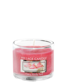  Cherry Vanilla Swirl Village Candle  Mini Glass Votive