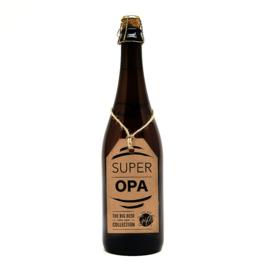 Fles Bier XL met tekst 'Super Opa'