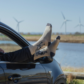 Bamboe heren sokken ‘Walkies’ zwarte labrador – Wrendale Designs