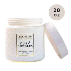 Rosé Bubbles geurkaars – Zest For Life Cheerful Candle 2 lonten 794 gram