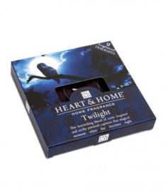 Tekstblok Waxinelicht houder incl Heart & Home Schemering  theelichtjes